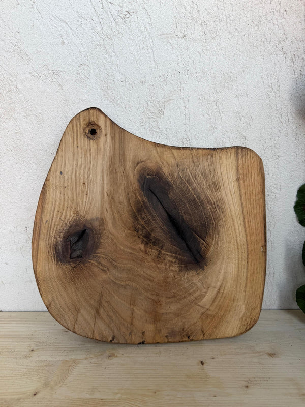 Mini-Platou din Stejar Masiv Stil Vintage – Suport Brânzeturi Individual & Degustare - Detaliu 4