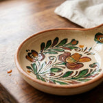 Suport Ceramic Pictat Manual pentru Lingură de Bucătărie – Decor Floral Tradițional - Detaliu 2