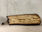 Platou Extra Lung din Stejar Tratat Shou Sugi Ban – Design Wabi-Sabi Japonez / Rustic - Detaliu 6