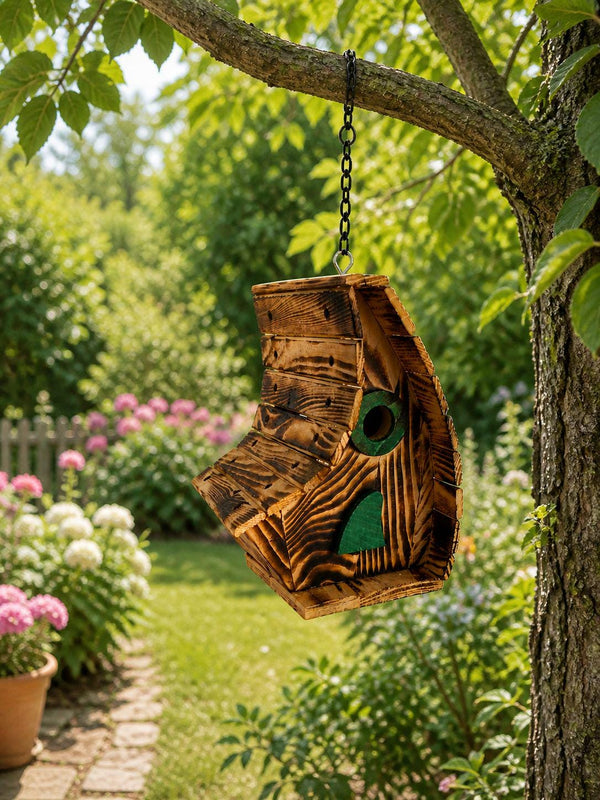 Căsuță Decorativă pentru Păsări din Lemn Ars – Decor Grădină & Terasă - Detaliu 4