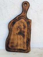 Tocător Friptură din Lemn Tratat Termic (Burnt Wood) cu Șanț de Scurgere - Detaliu 8
