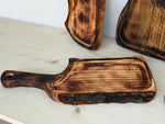 Tocător Friptură din Lemn Tratat Termic (Burnt Wood) cu Șanț de Scurgere - Detaliu 10