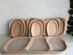 Set 10 Piese Platouri & Farfurii Suprapuse din Lemn Masiv – Servire Aperitive Tapas - Detaliu 9