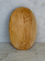Albie Ovală Sculptată Manual din Lemn (Dough Bowl) – Tavă Rustic & Centru de Masă