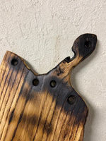 Platou Extra Lung din Stejar Tratat Shou Sugi Ban – Design Wabi-Sabi Japonez / Rustic - Detaliu 2