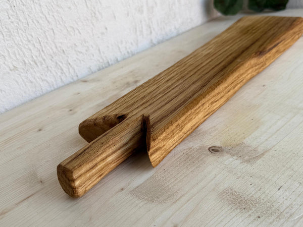 Mini-Platou din Stejar Masiv pentru Servire Sushi & Brânzeturi – Finisaj Natural - Detaliu 3