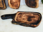 Tocător Friptură din Lemn Tratat Termic (Burnt Wood) cu Șanț de Scurgere - Detaliu 4