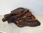 Tocător Friptură din Lemn Tratat Termic (Burnt Wood) cu Șanț de Scurgere - Detaliu 5