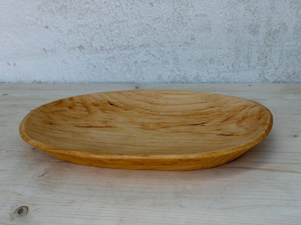 Albie Ovală Sculptată Manual din Lemn (Dough Bowl) – Tavă Rustic & Centru de Masă - Detaliu 4